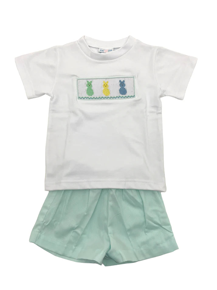 Lulu Bebe Peeps Boys Short Set TOM-2-PEEP