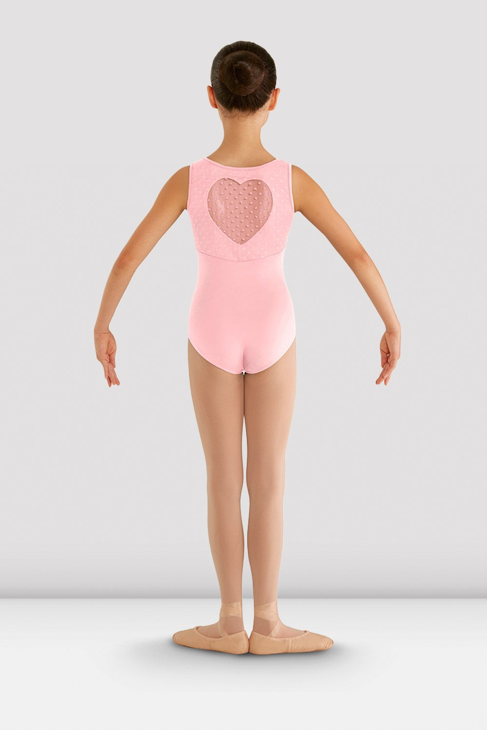 Heart Mesh Back Tank Leo- Candy Pink