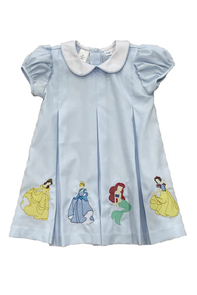 LULU BEBE DANA PINTUCK BLUE PRINCESS DRESS