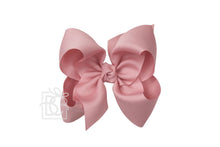 Load image into Gallery viewer, SIGNATURE GROSGRAIN DOUBLE KNOT BOW ON CLIP X-LARGE 5.5” (BKEAC)
