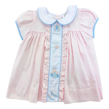 Load image into Gallery viewer, Lulu Bebe Pink Princess Castle Ruffle Dress
