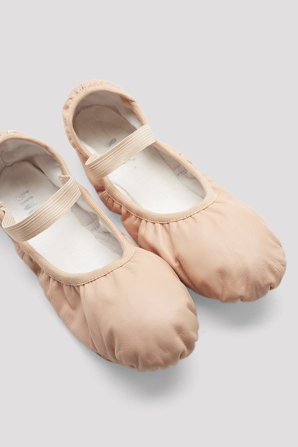 GIRLS GISELLE LEATHER BALLET SHOES (B width) S0249G