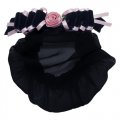 4005 Velvet Ribbon/Satin Rose Snood