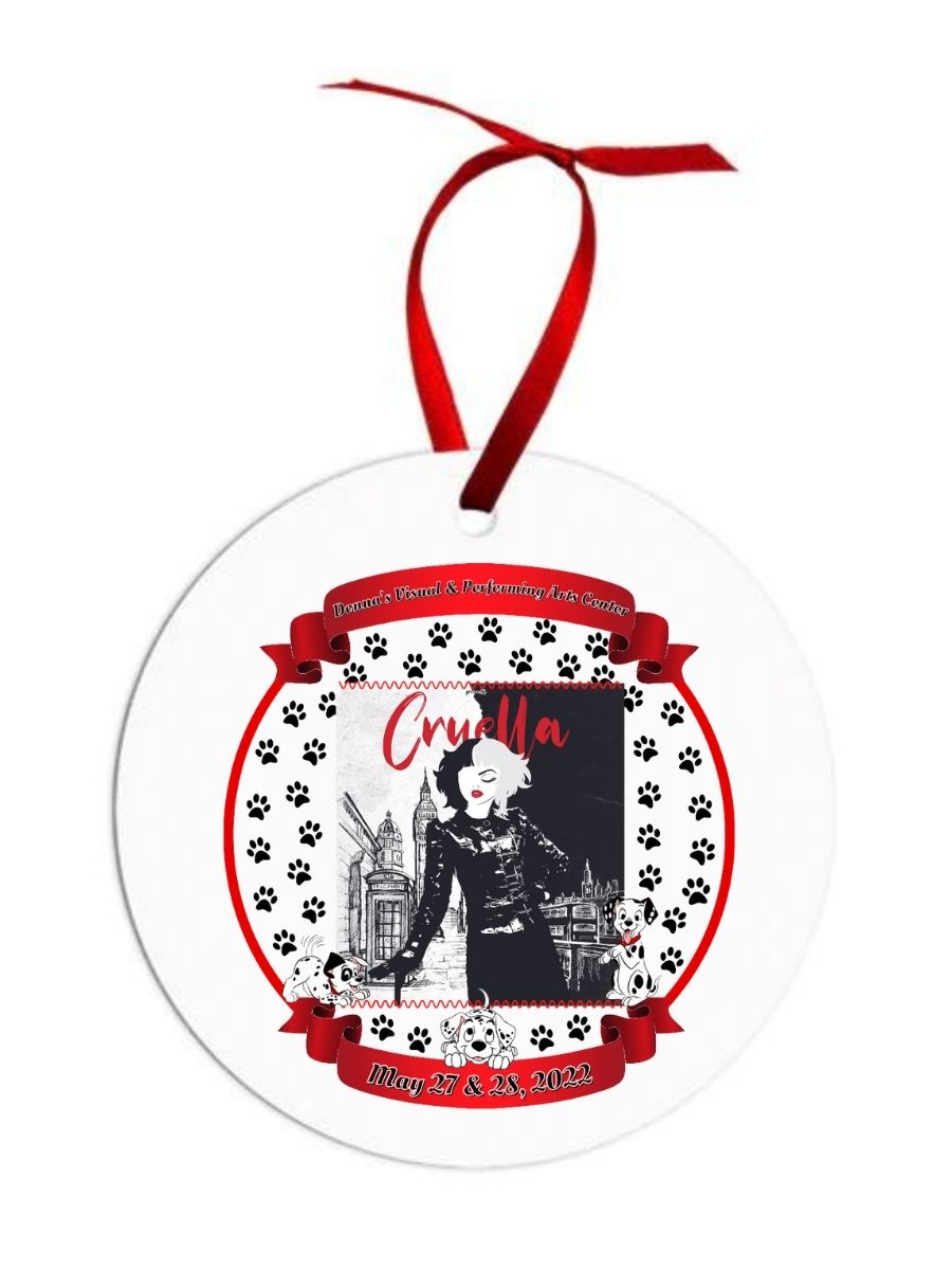 Cruella Recital keepsake Christmas ornament