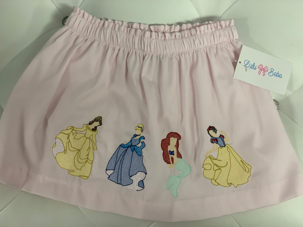 Embroidery Skirt- Pink Princesses