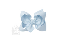 Load image into Gallery viewer, SIGNATURE GROSGRAIN DOUBLE KNOT BOW ON LARGE CLIP 4.5” (BKLAC)
