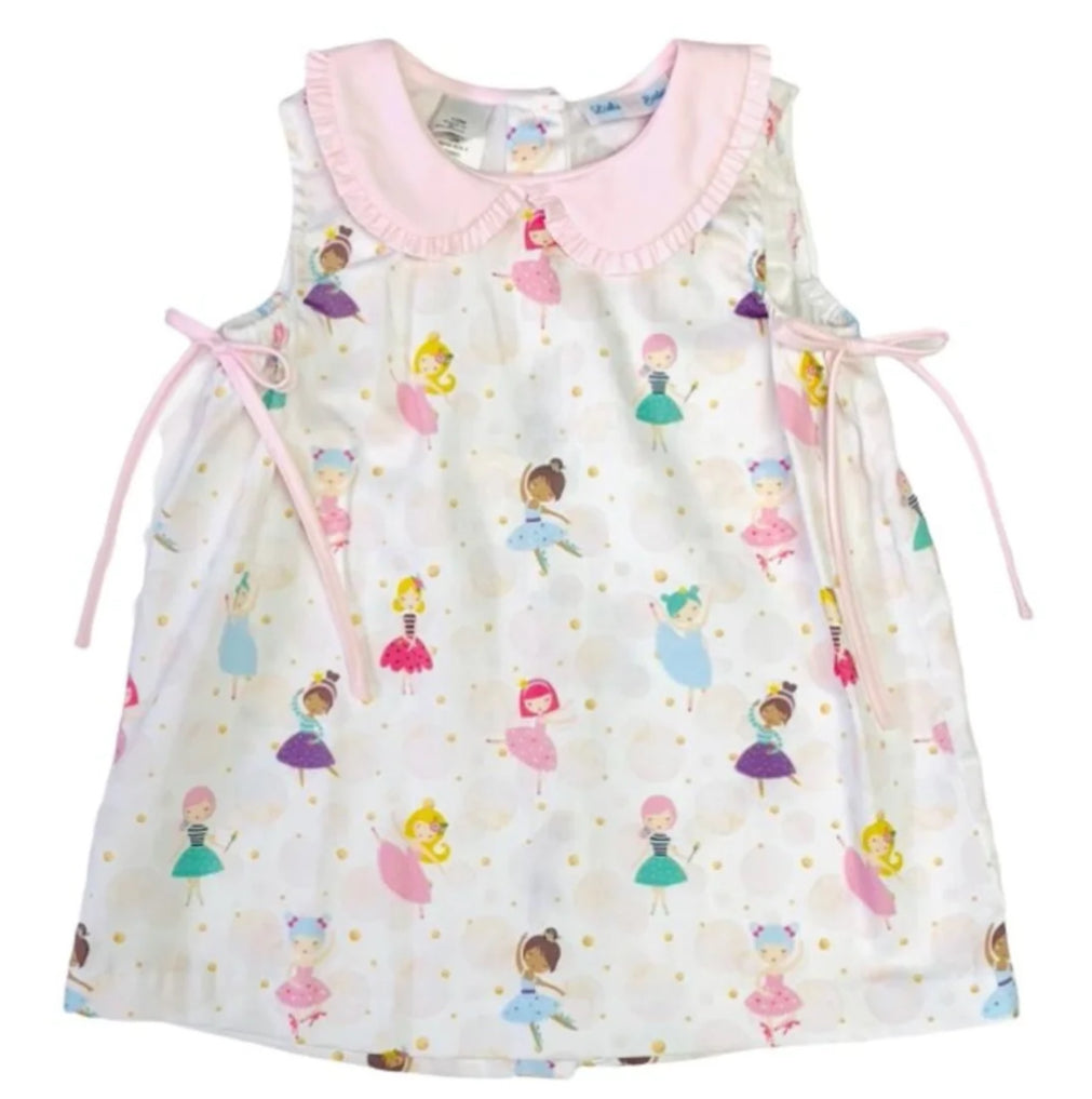 LULU BEBE BALLERINA DRESS W. COLLAR & SIDE BOWS