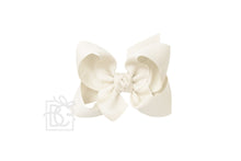 Load image into Gallery viewer, SIGNATURE GROSGRAIN DOUBLE KNOT BOW ON LARGE CLIP 4.5” (BKLAC)
