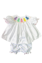 Load image into Gallery viewer, Lulu Bebe PEEP Smocked Bloomer Set EMMA/B-2PEEP
